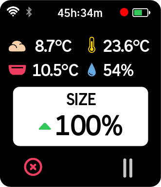 Dough recording screen