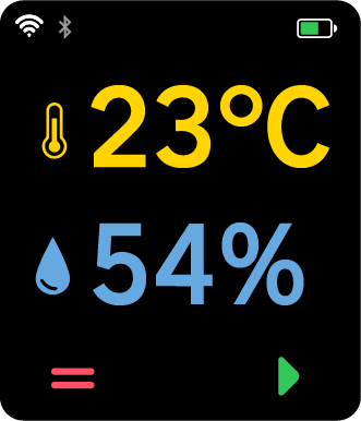 Sensor home screen