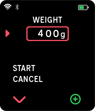Set pre-ferment weight
